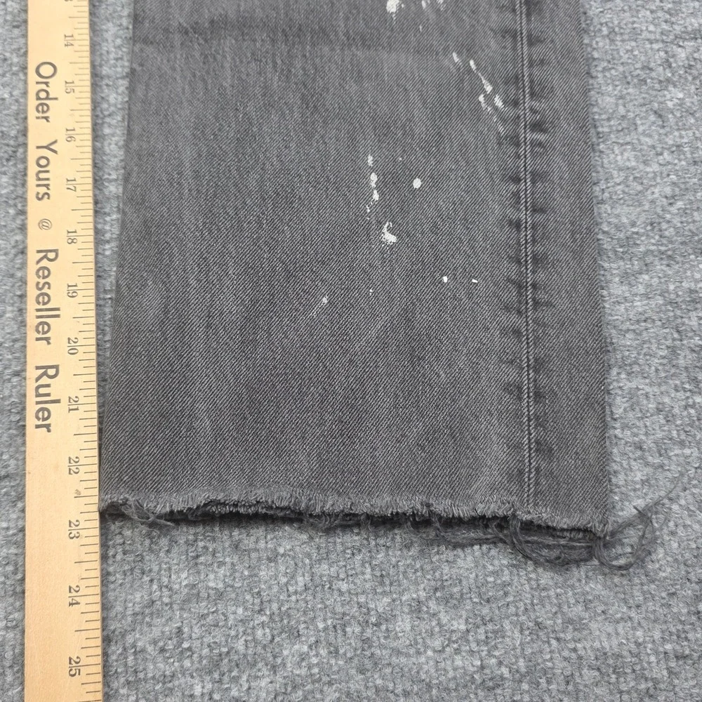 Vintage Levi's 501 Jeans Men's 32 x 30 (FITS 30 x 23) Black Splatter Raw Hem USA